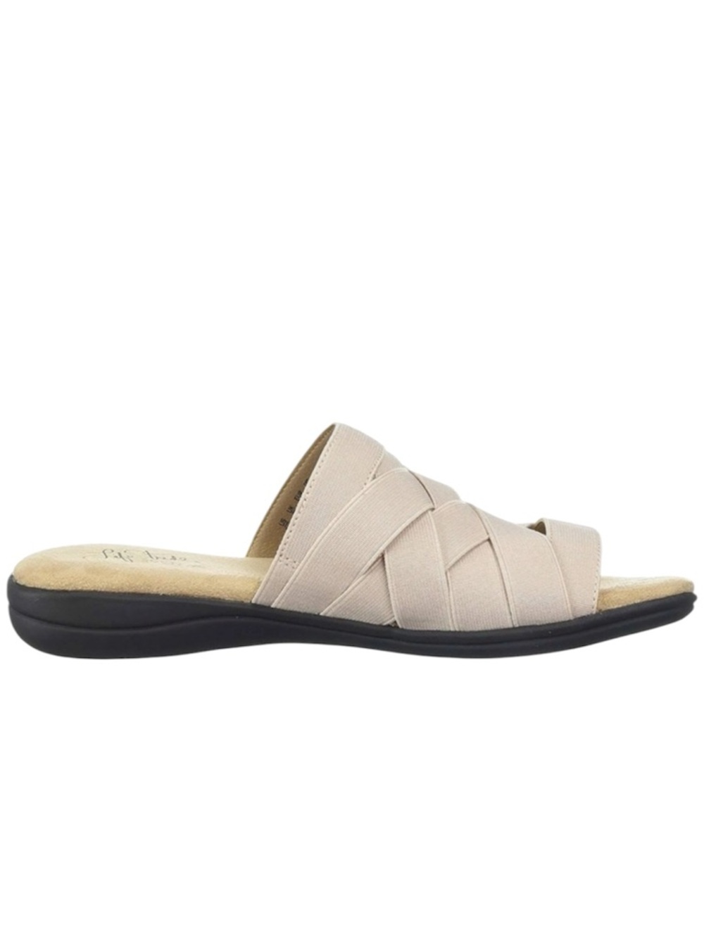 Life Stride Soft System Emilia Flat Slip On Sandals Women’s 7 Tan